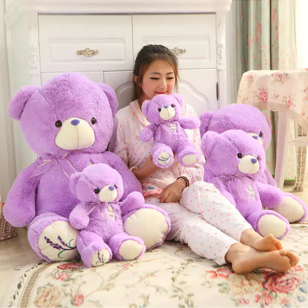 purple cute teddy bear 