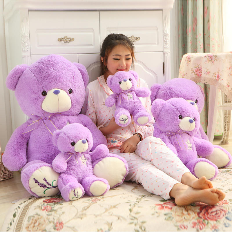 purple cute teddy bear 