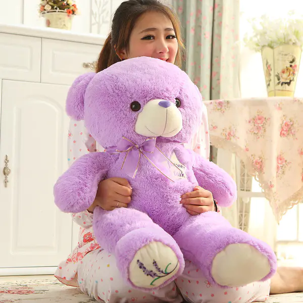 purple cute teddy bear 
