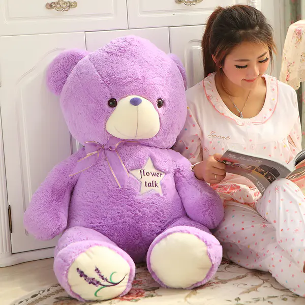 purple cute teddy bear 