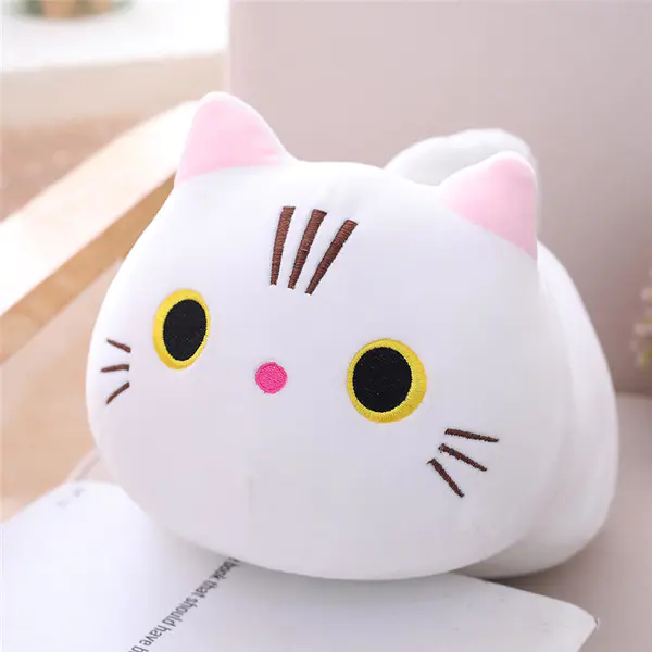 cute cat plush pillow