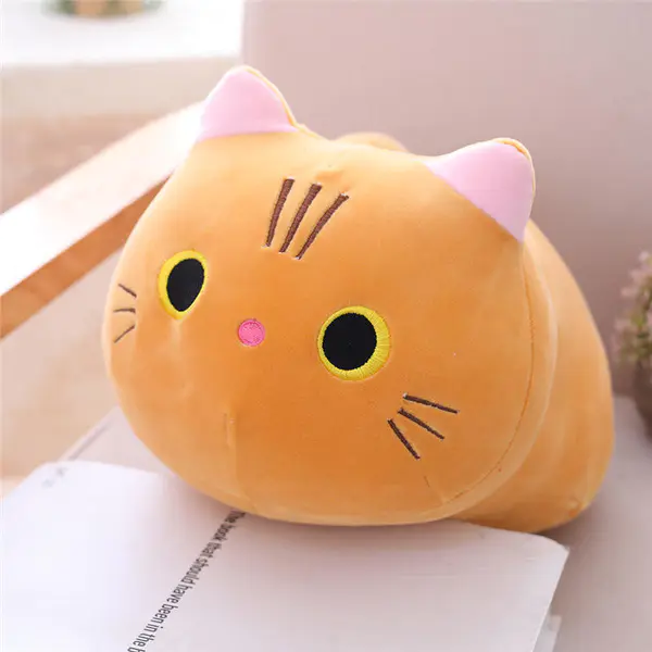 cute cat plush pillow