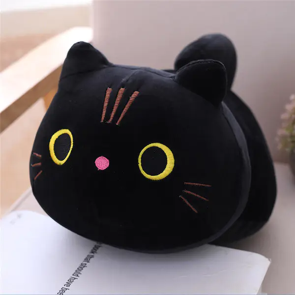 cute cat plush pillow