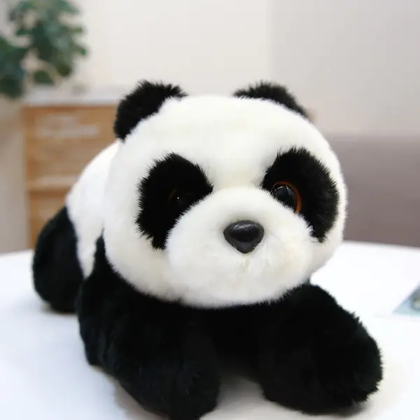 New Custom Simulation Panda Doll Cute Stuffed Animal Panda Plush Sitting Panda Toy