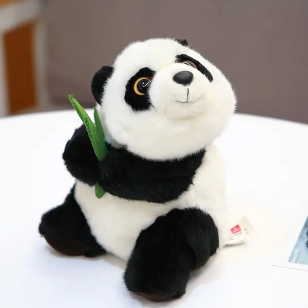 New Custom Simulation Panda Doll Cute Stuffed Animal Panda Plush Sitting Panda Toy