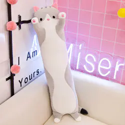 Customised Plush toy Soft Cat Big Hugging Cartoon Long Cat Kitten Legs Sleeping Pillow