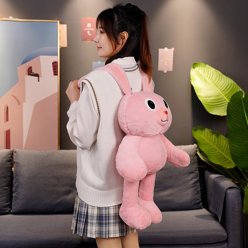 New Internet celebrity ear stretching rabbit action figure TikTok super hot action figure fashion doll Rag Doll plush toy