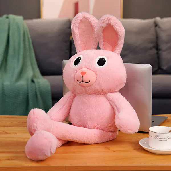 New Internet celebrity ear stretching rabbit action figure TikTok super hot action figure fashion doll Rag Doll plush toy