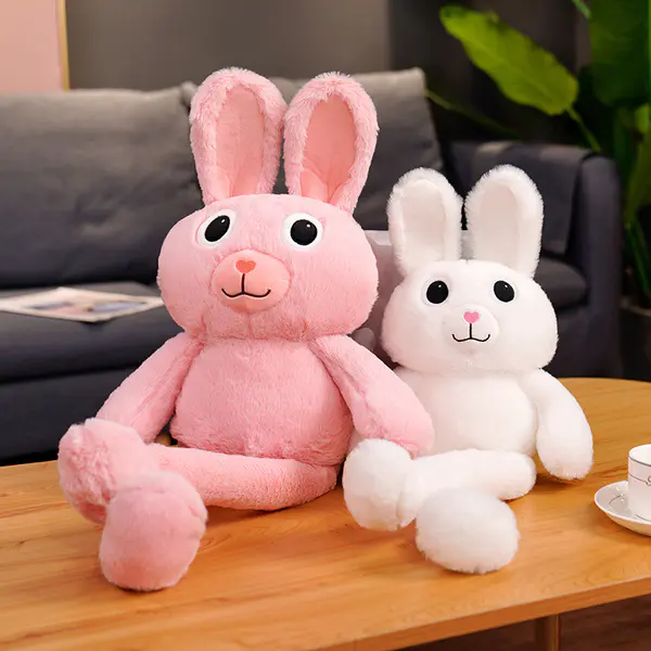 New Internet celebrity ear stretching rabbit action figure TikTok super hot action figure fashion doll Rag Doll plush toy