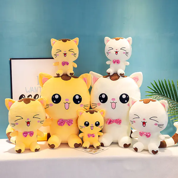 Cute Sweet Cat plush toy doll claw doll machine expression big face cat doll